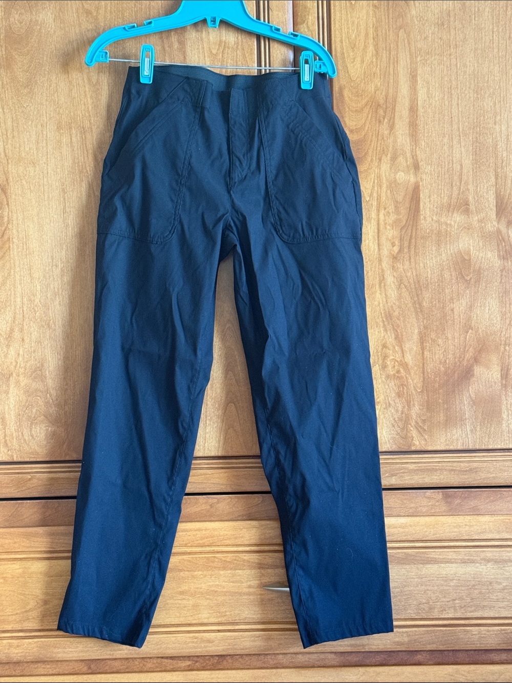 Eddie Bauer Black Straight-Leg travel pants